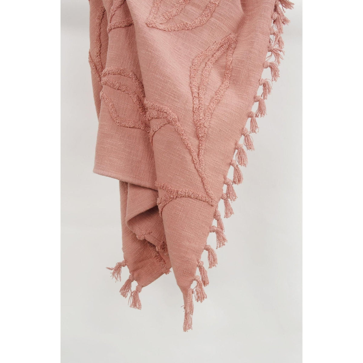 Woven Botanical 100% Woven Textured Cotton Throw