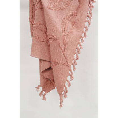Woven Botanical 100% Woven Textured Cotton Throw