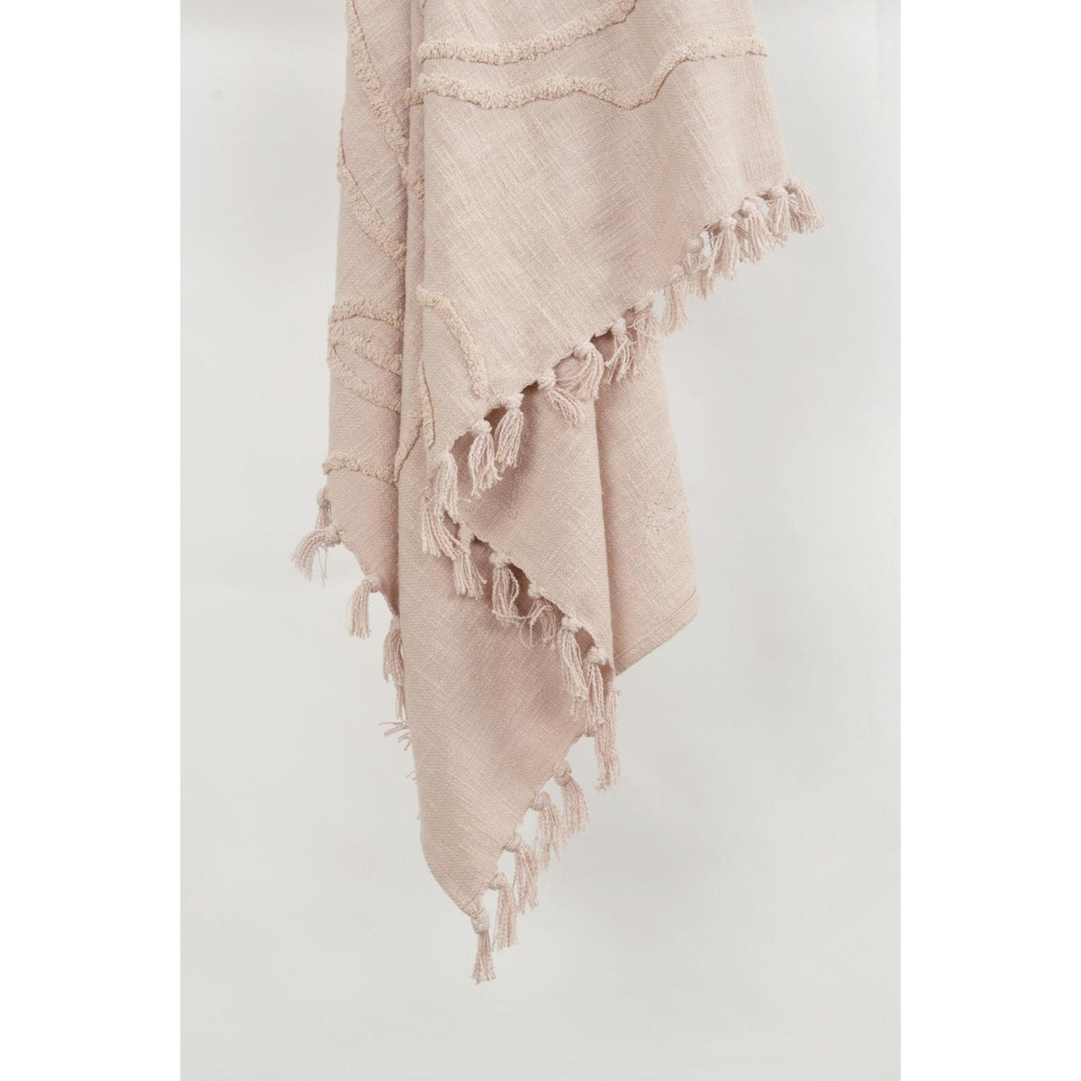 Woven Botanical 100% Woven Textured Cotton Throw
