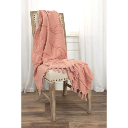 Woven Botanical 100% Woven Textured Cotton Throw